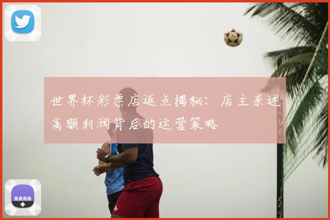 世界杯彩票店返点揭秘：店主亲述高额利润背后的运营策略